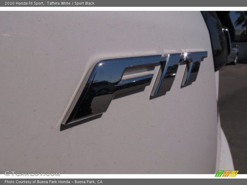 Taffeta White / Sport Black 2010 Honda Fit Sport