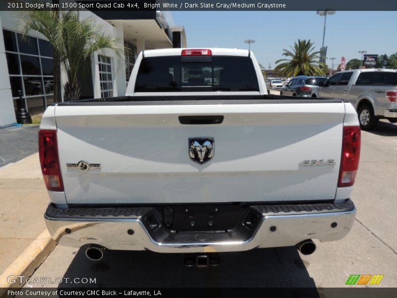 Bright White / Dark Slate Gray/Medium Graystone 2011 Dodge Ram 1500 Sport Quad Cab 4x4