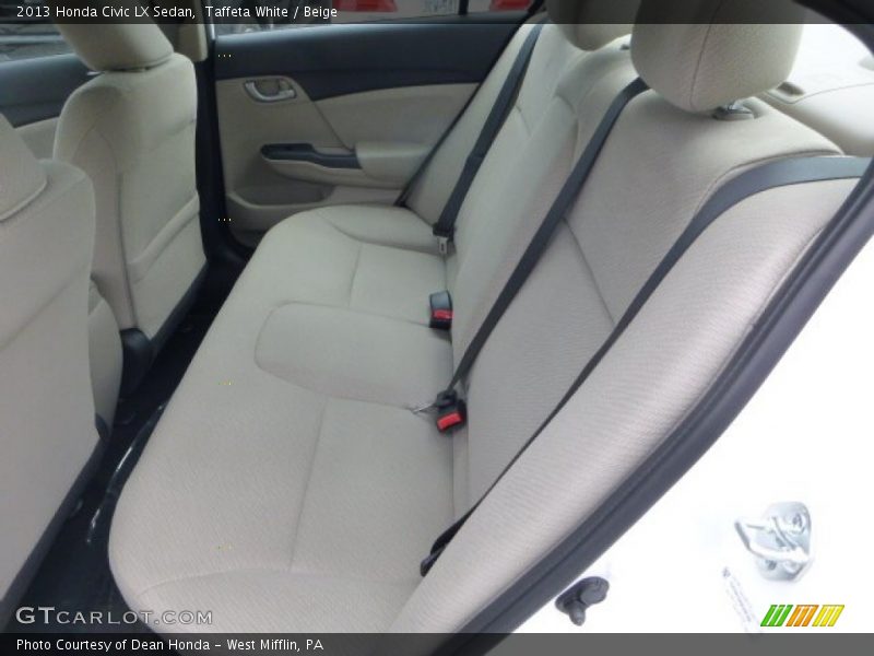 Taffeta White / Beige 2013 Honda Civic LX Sedan