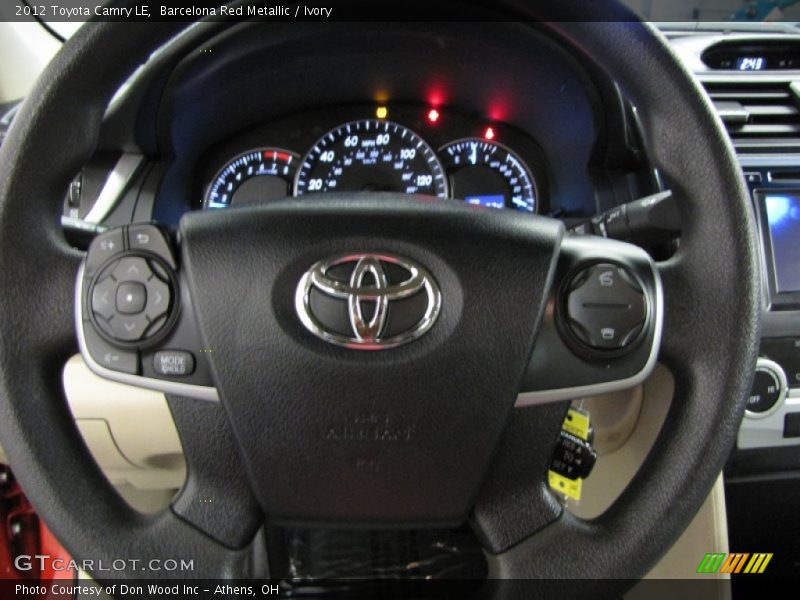 Barcelona Red Metallic / Ivory 2012 Toyota Camry LE