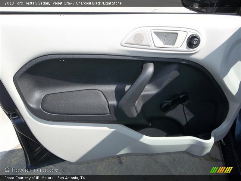 Violet Gray / Charcoal Black/Light Stone 2013 Ford Fiesta S Sedan