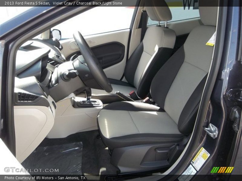 Violet Gray / Charcoal Black/Light Stone 2013 Ford Fiesta S Sedan