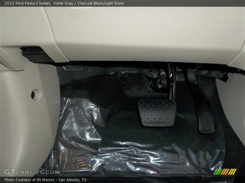 Violet Gray / Charcoal Black/Light Stone 2013 Ford Fiesta S Sedan