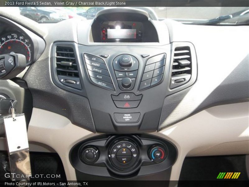 Violet Gray / Charcoal Black/Light Stone 2013 Ford Fiesta S Sedan