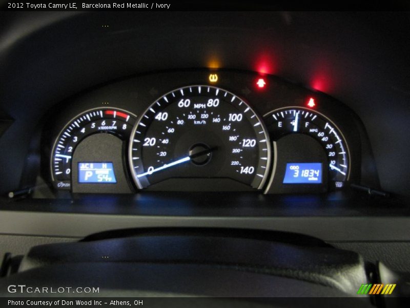 Barcelona Red Metallic / Ivory 2012 Toyota Camry LE