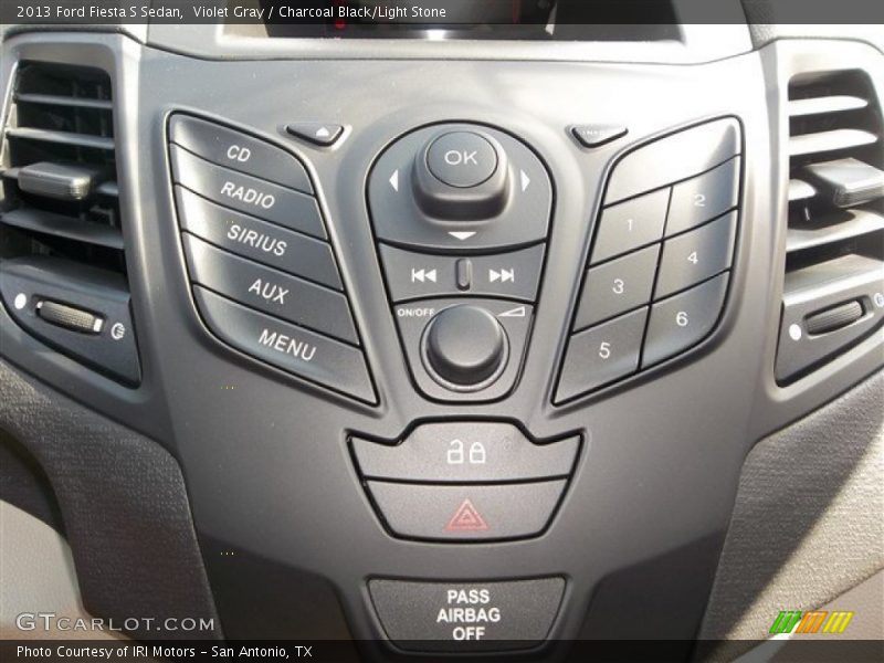 Violet Gray / Charcoal Black/Light Stone 2013 Ford Fiesta S Sedan