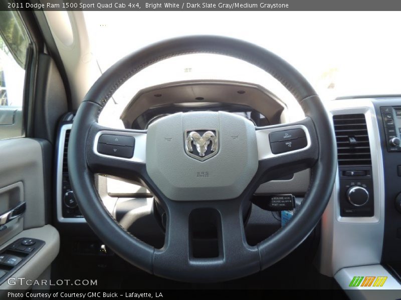 Bright White / Dark Slate Gray/Medium Graystone 2011 Dodge Ram 1500 Sport Quad Cab 4x4