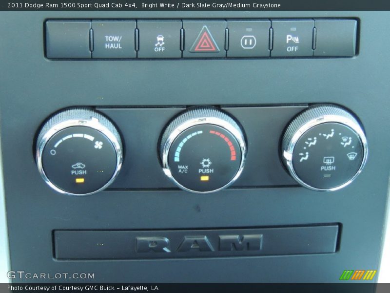 Bright White / Dark Slate Gray/Medium Graystone 2011 Dodge Ram 1500 Sport Quad Cab 4x4