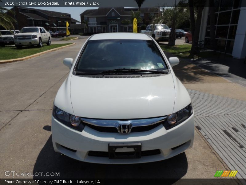 Taffeta White / Black 2010 Honda Civic LX-S Sedan