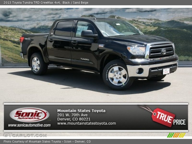 Black / Sand Beige 2013 Toyota Tundra TRD CrewMax 4x4