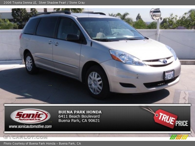 Silver Shadow Pearl / Stone Gray 2006 Toyota Sienna LE