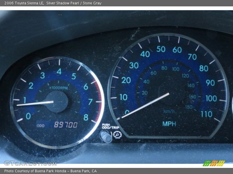 Silver Shadow Pearl / Stone Gray 2006 Toyota Sienna LE