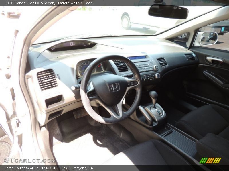 Taffeta White / Black 2010 Honda Civic LX-S Sedan