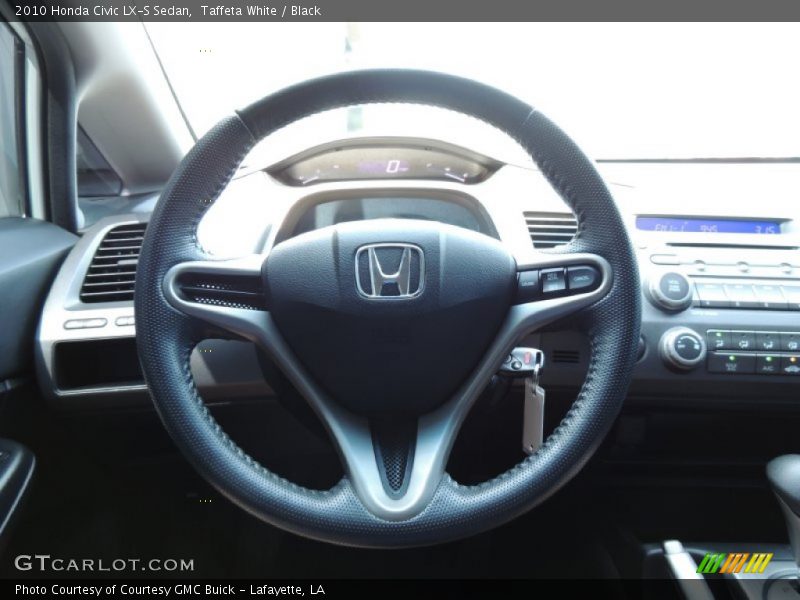 Taffeta White / Black 2010 Honda Civic LX-S Sedan