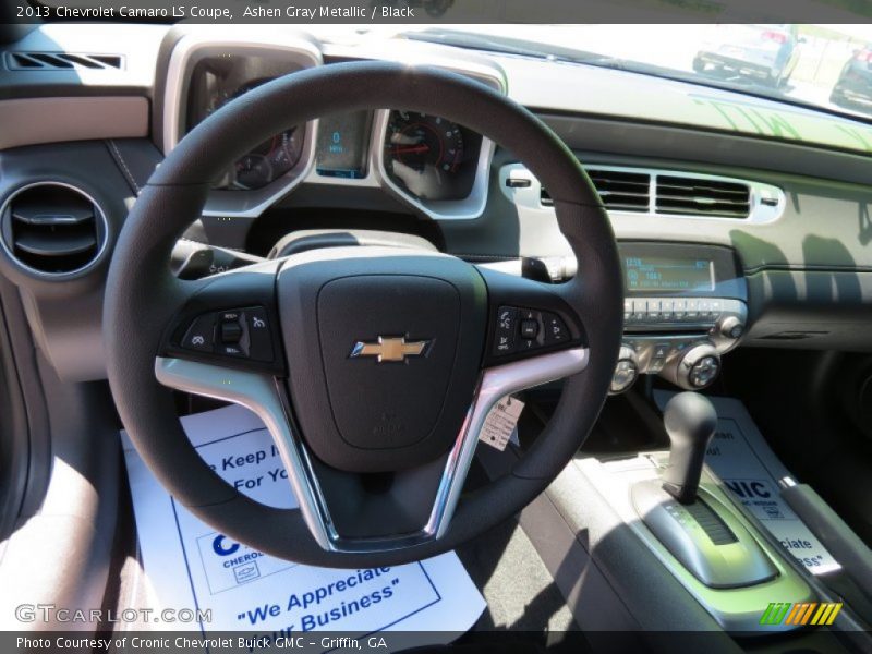 Ashen Gray Metallic / Black 2013 Chevrolet Camaro LS Coupe