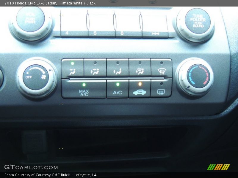 Taffeta White / Black 2010 Honda Civic LX-S Sedan