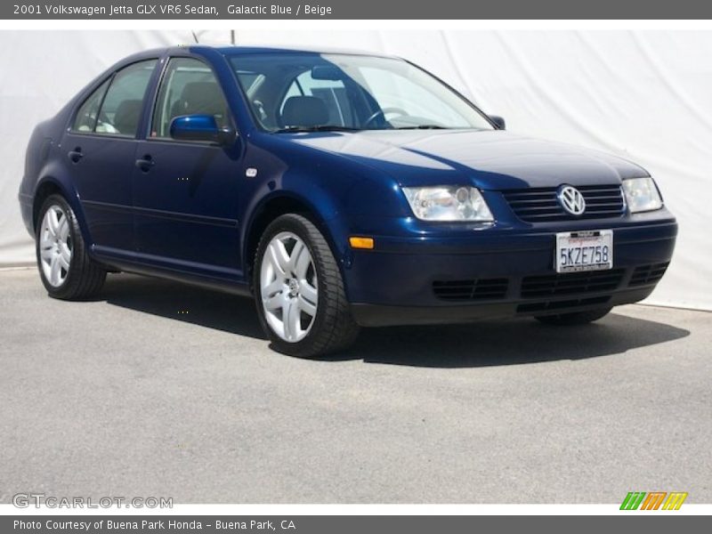 Galactic Blue / Beige 2001 Volkswagen Jetta GLX VR6 Sedan