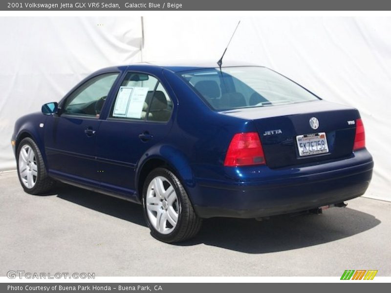 Galactic Blue / Beige 2001 Volkswagen Jetta GLX VR6 Sedan