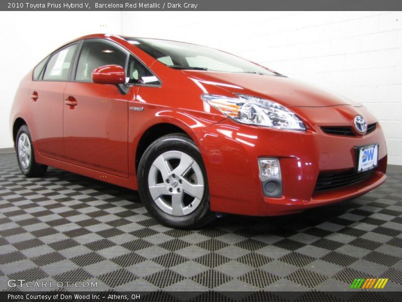 Barcelona Red Metallic / Dark Gray 2010 Toyota Prius Hybrid V