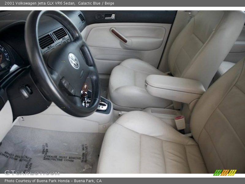 Galactic Blue / Beige 2001 Volkswagen Jetta GLX VR6 Sedan