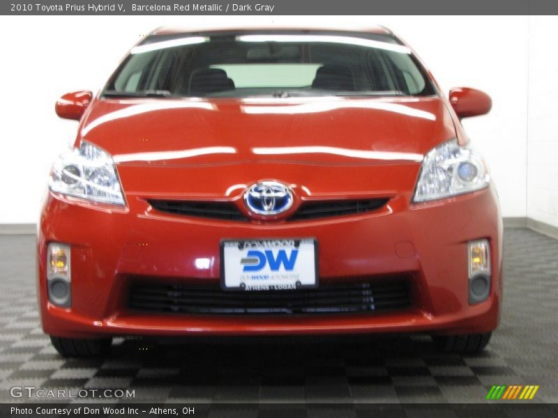 Barcelona Red Metallic / Dark Gray 2010 Toyota Prius Hybrid V