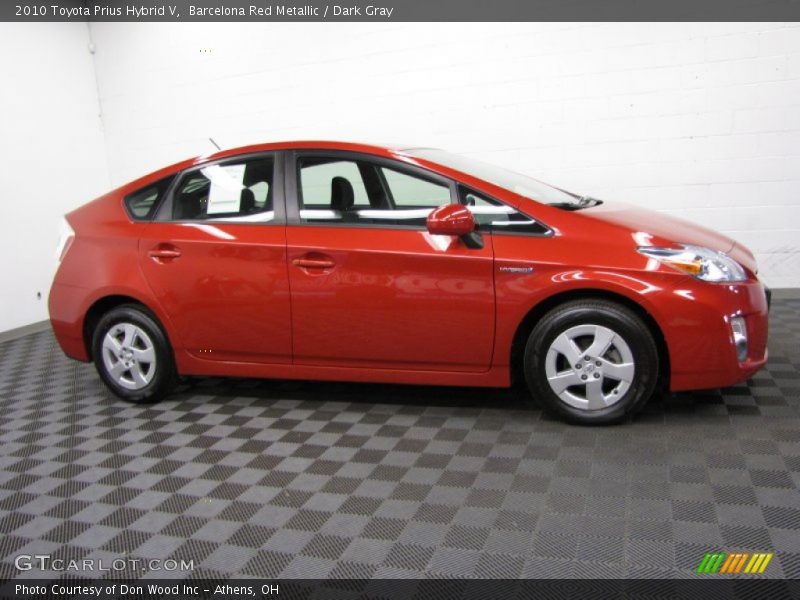 Barcelona Red Metallic / Dark Gray 2010 Toyota Prius Hybrid V