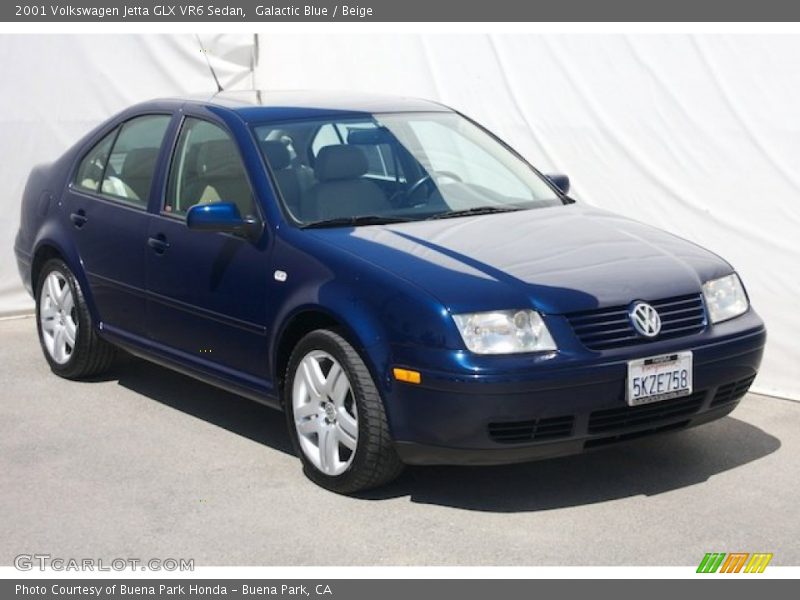 Galactic Blue / Beige 2001 Volkswagen Jetta GLX VR6 Sedan