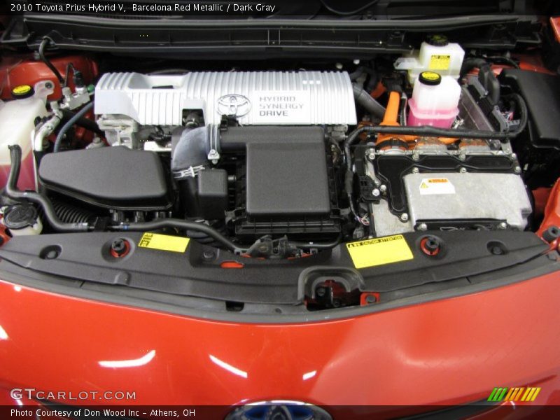 Barcelona Red Metallic / Dark Gray 2010 Toyota Prius Hybrid V