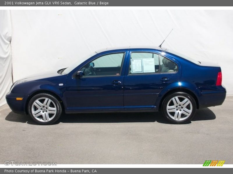 Galactic Blue / Beige 2001 Volkswagen Jetta GLX VR6 Sedan