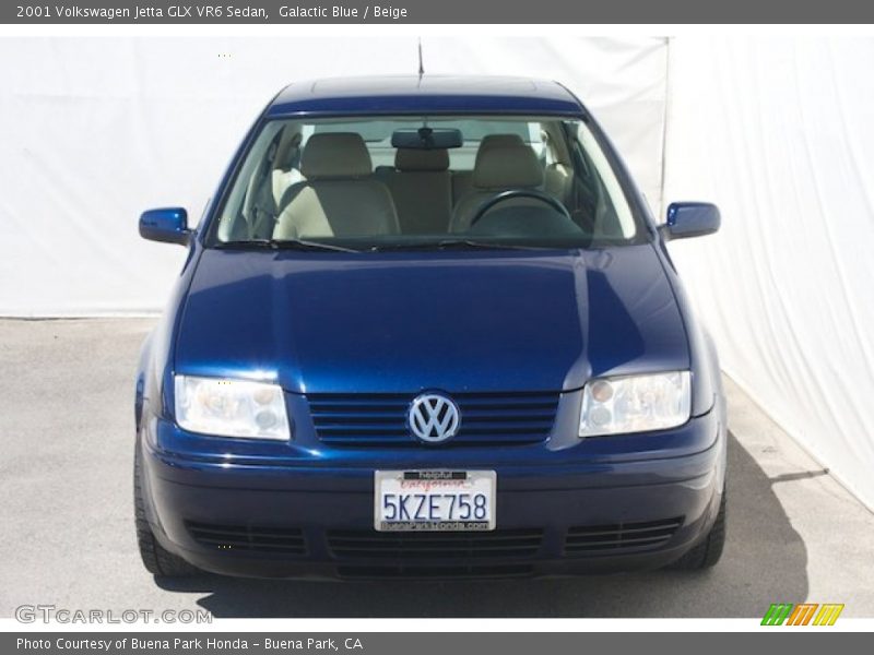 Galactic Blue / Beige 2001 Volkswagen Jetta GLX VR6 Sedan