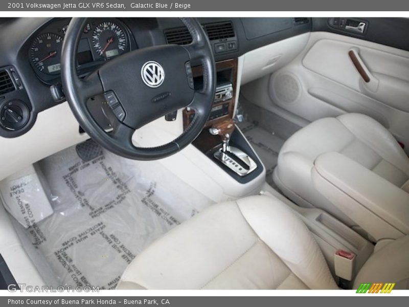 Galactic Blue / Beige 2001 Volkswagen Jetta GLX VR6 Sedan
