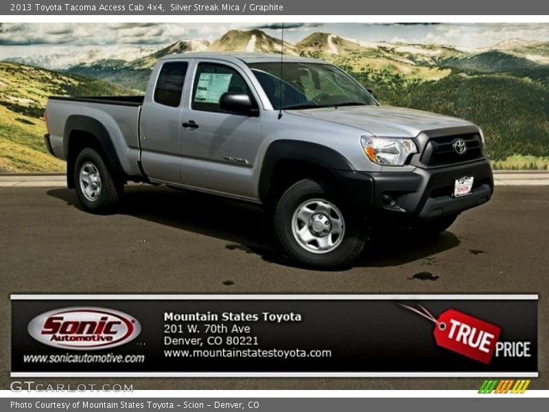 Silver Streak Mica / Graphite 2013 Toyota Tacoma Access Cab 4x4