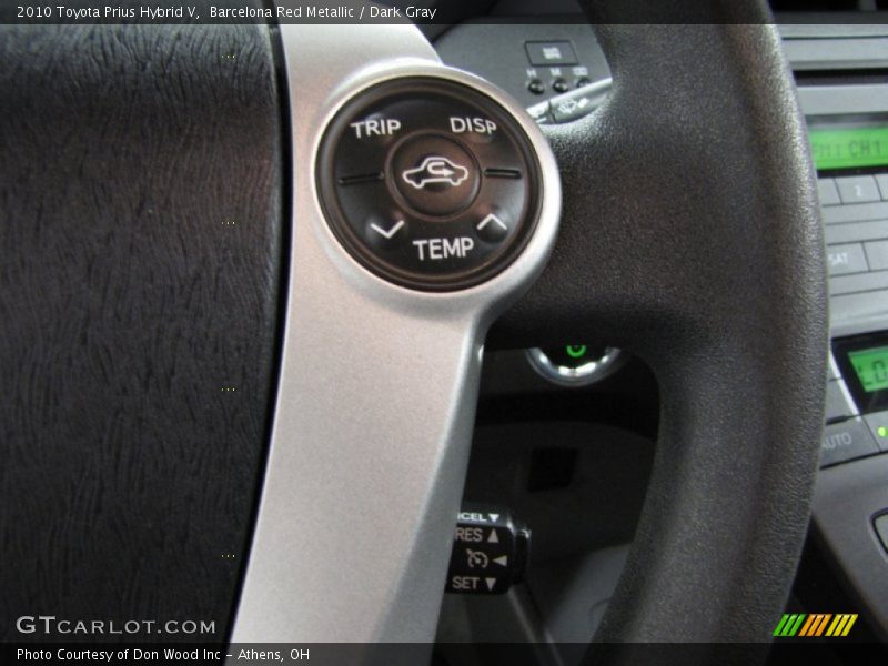 Barcelona Red Metallic / Dark Gray 2010 Toyota Prius Hybrid V