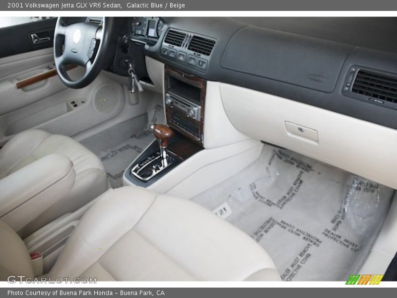 Galactic Blue / Beige 2001 Volkswagen Jetta GLX VR6 Sedan
