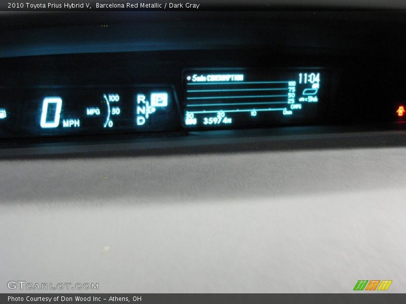 Barcelona Red Metallic / Dark Gray 2010 Toyota Prius Hybrid V