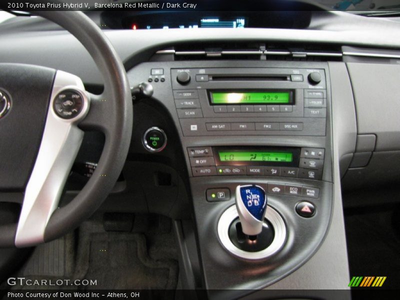 Barcelona Red Metallic / Dark Gray 2010 Toyota Prius Hybrid V