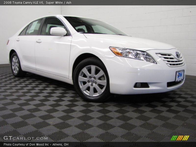 Super White / Ash 2008 Toyota Camry XLE V6