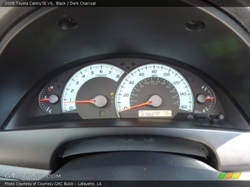 Black / Dark Charcoal 2008 Toyota Camry SE V6