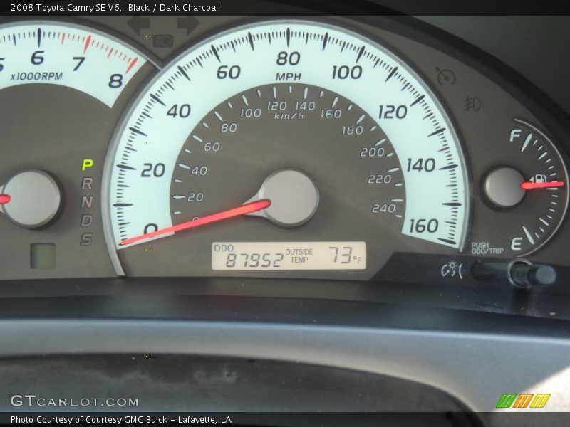 Black / Dark Charcoal 2008 Toyota Camry SE V6