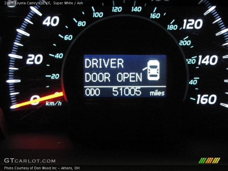 Super White / Ash 2008 Toyota Camry XLE V6