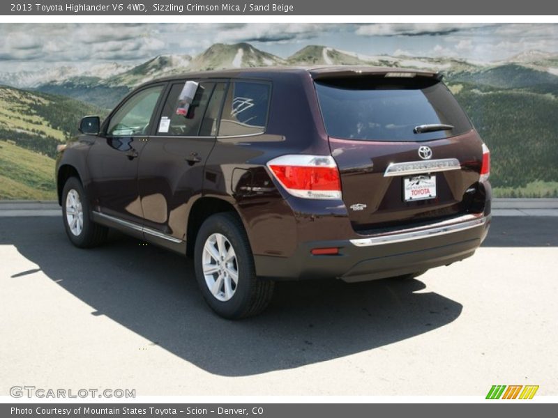 Sizzling Crimson Mica / Sand Beige 2013 Toyota Highlander V6 4WD