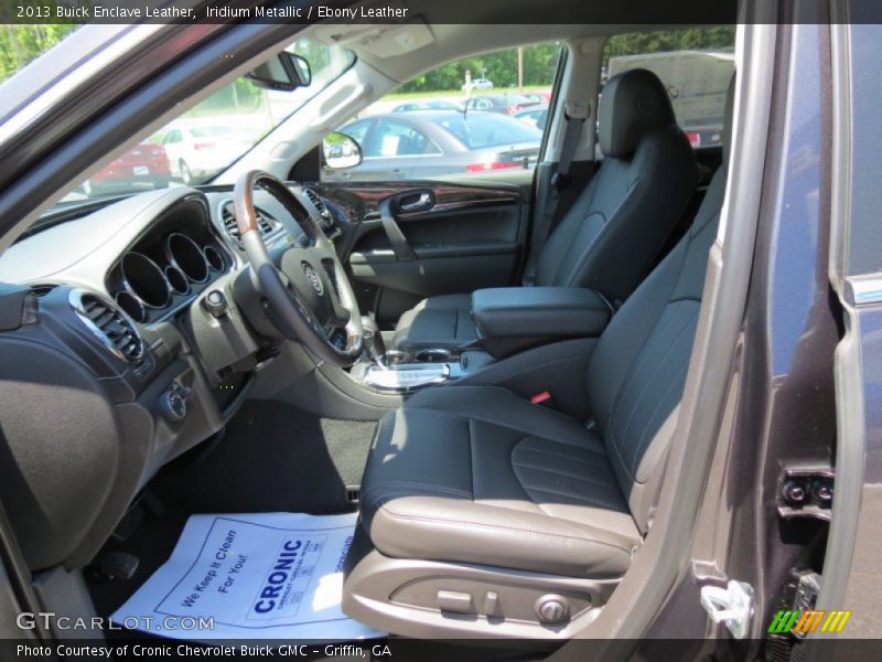 Iridium Metallic / Ebony Leather 2013 Buick Enclave Leather