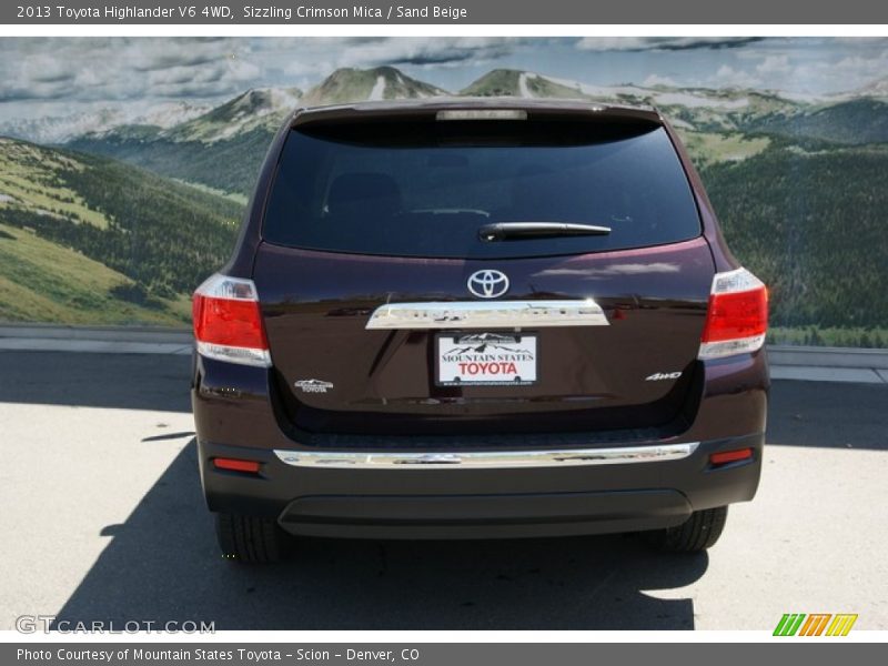 Sizzling Crimson Mica / Sand Beige 2013 Toyota Highlander V6 4WD