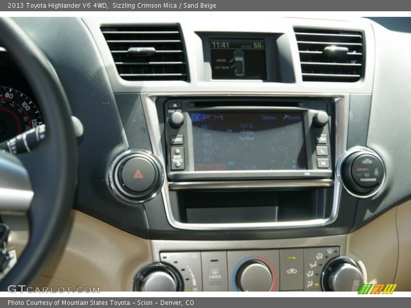 Sizzling Crimson Mica / Sand Beige 2013 Toyota Highlander V6 4WD