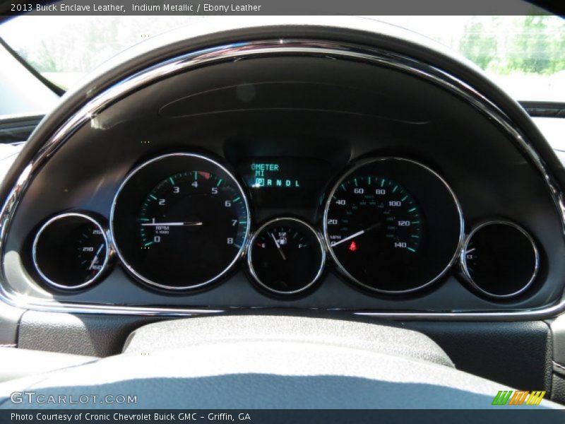 Iridium Metallic / Ebony Leather 2013 Buick Enclave Leather