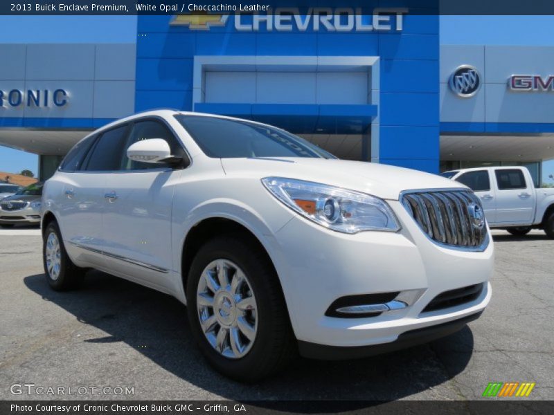 White Opal / Choccachino Leather 2013 Buick Enclave Premium
