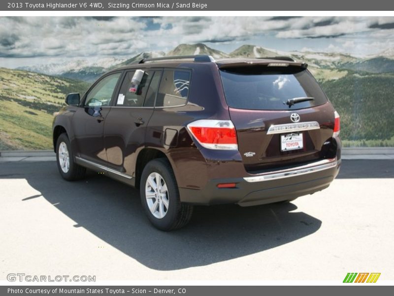 Sizzling Crimson Mica / Sand Beige 2013 Toyota Highlander V6 4WD