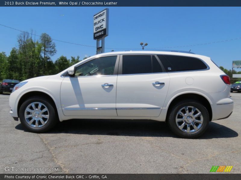 White Opal / Choccachino Leather 2013 Buick Enclave Premium