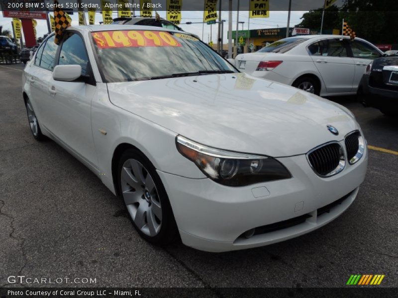 Alpine White / Black 2006 BMW 5 Series 530i Sedan
