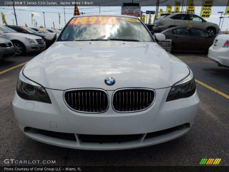 Alpine White / Black 2006 BMW 5 Series 530i Sedan